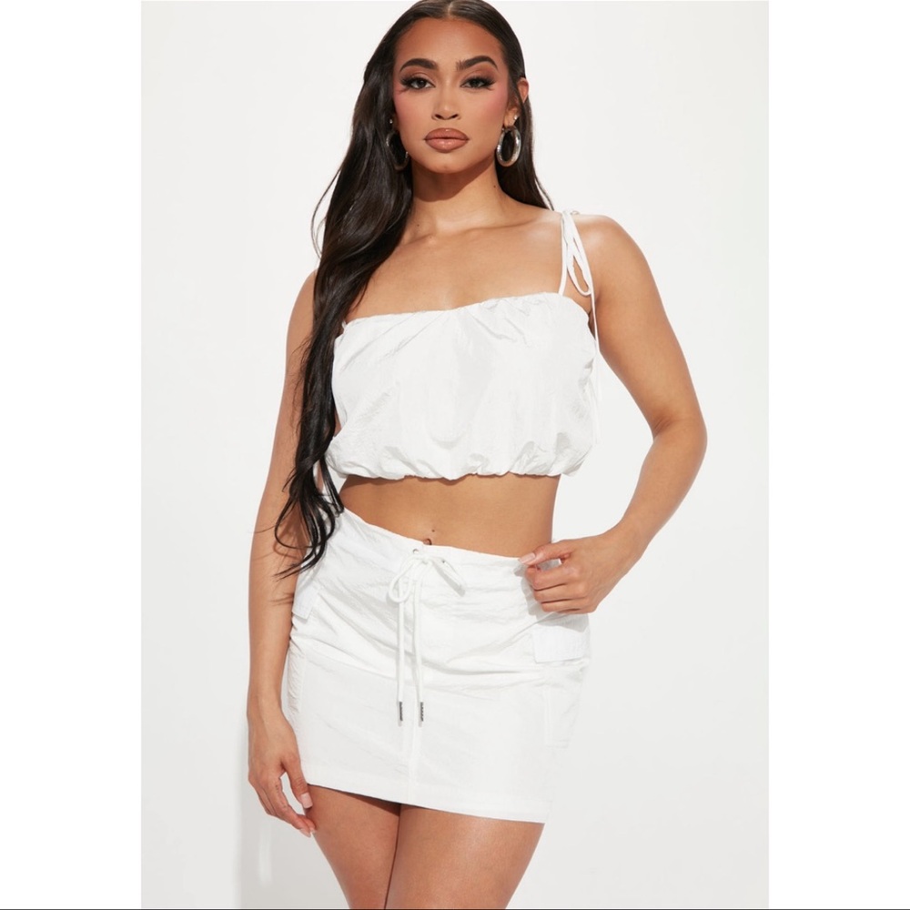 White Two-Piece Set - Picture 2 of 3